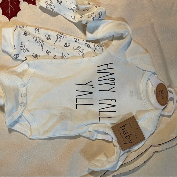 Rae Dunn - Happy fall y’all - new- size 3-6 - Picture 6 of 11